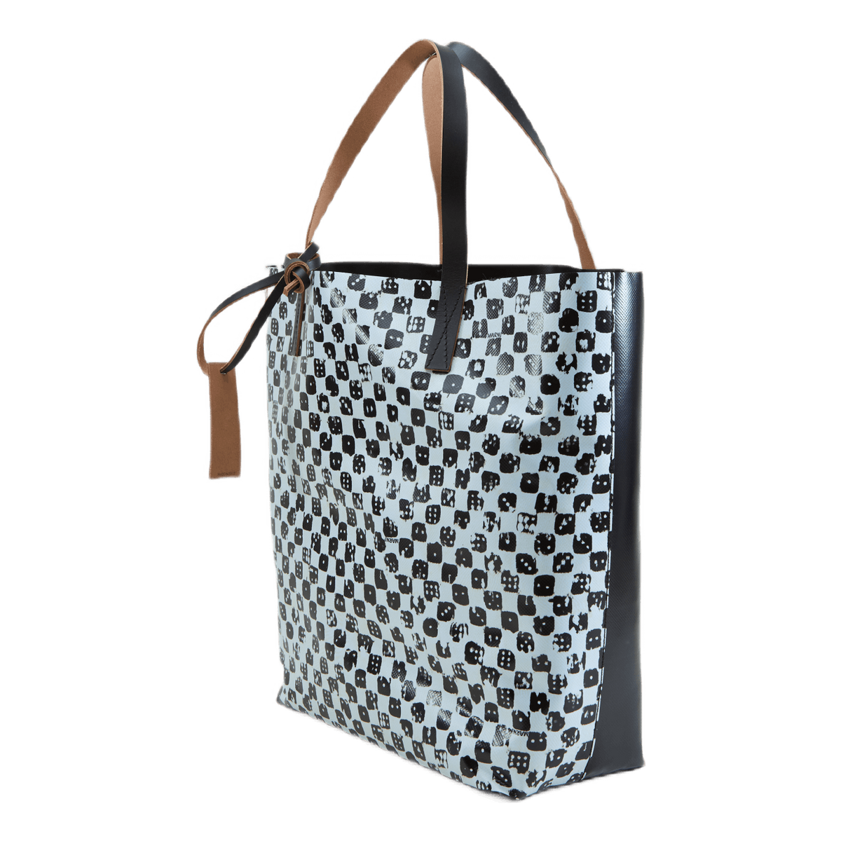 Shopping Bag Stone White+black+black