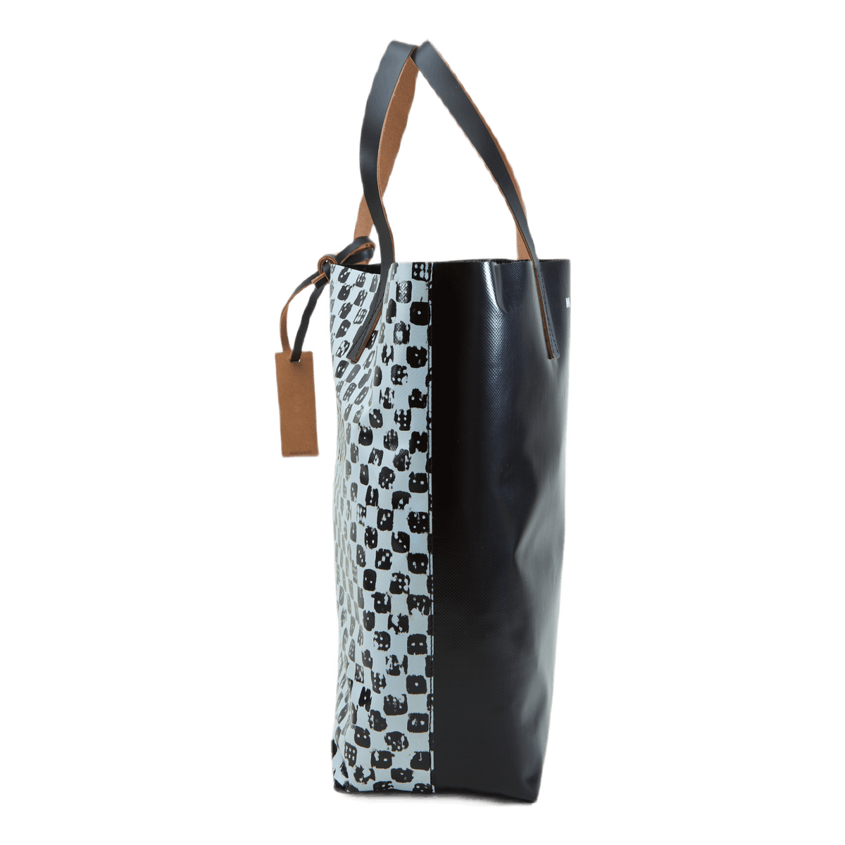 Shopping Bag Stone White+black+black