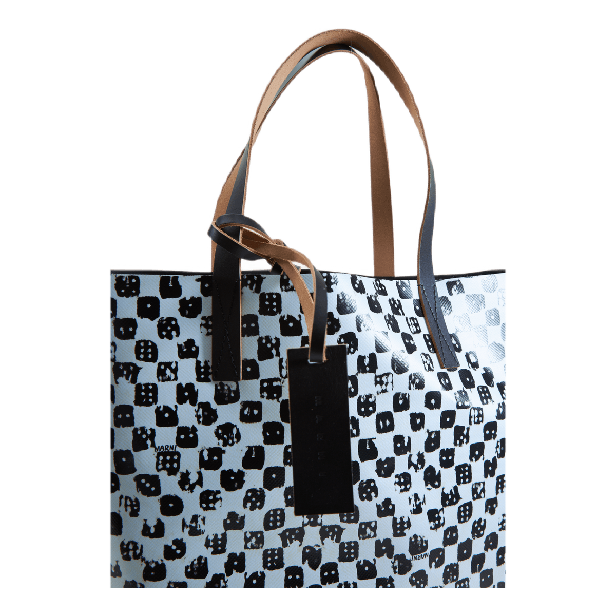 Shopping Bag Stone White+black+black