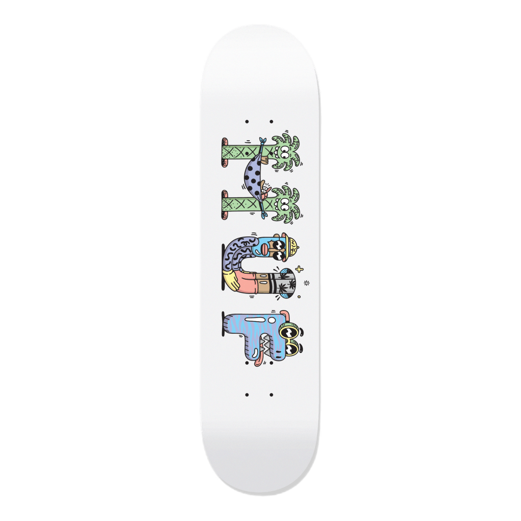 Huf X Steven Harrington Deck White