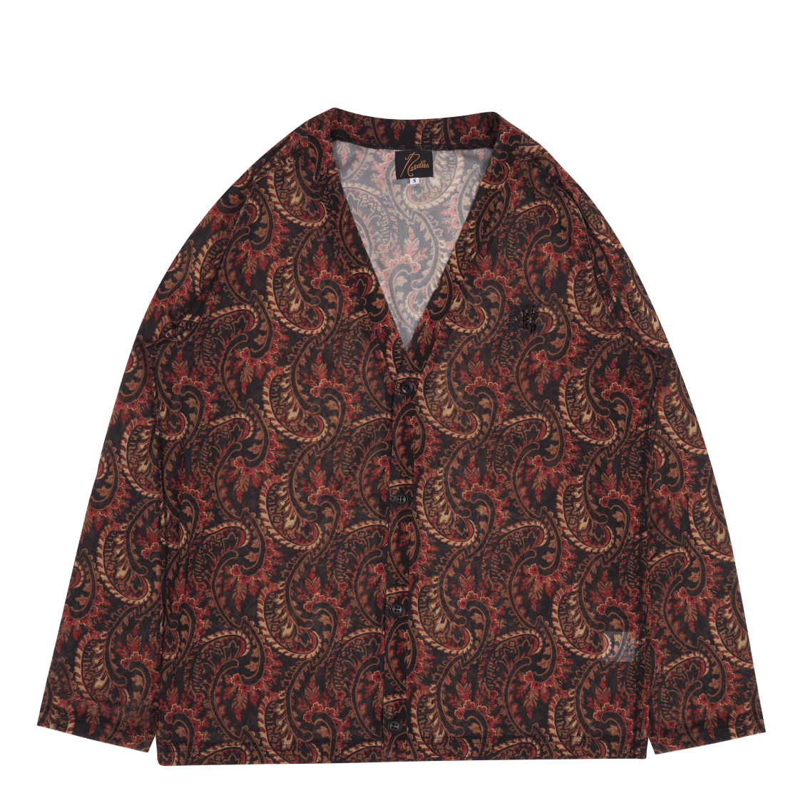 Needles V Neck Cardigan - Poly Black