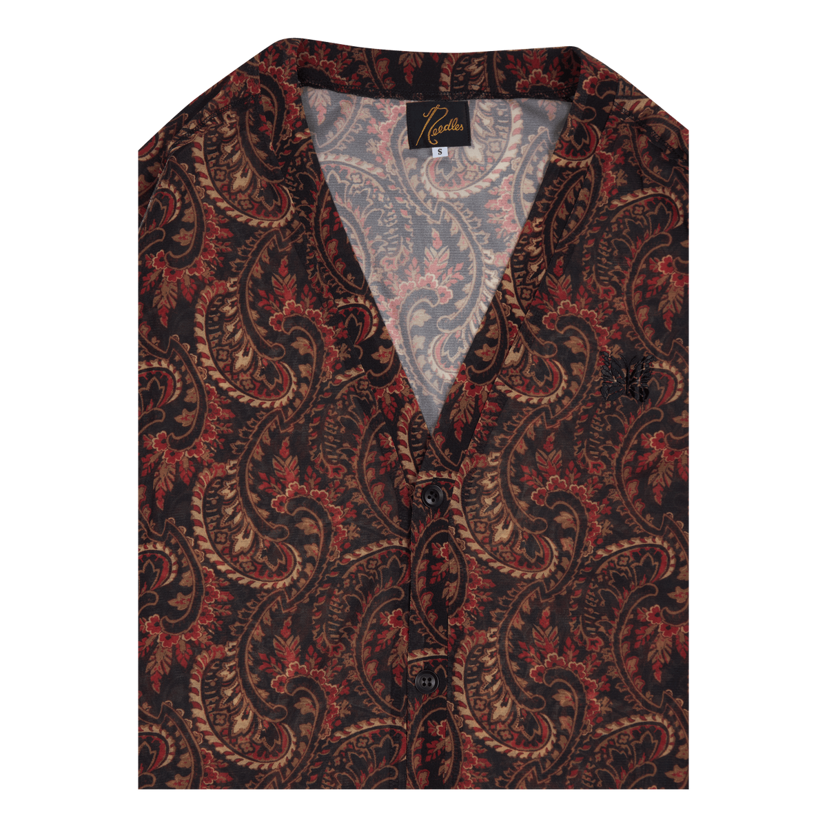 Needles V Neck Cardigan - Poly Black