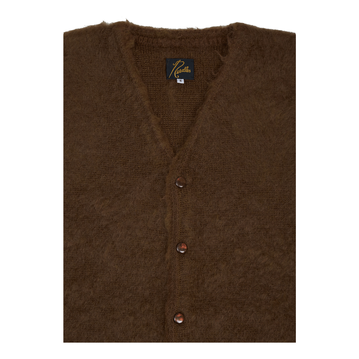 Needles Mohair Long Cardigan - Brown