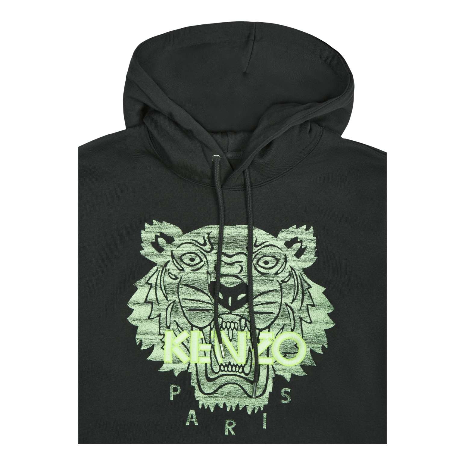 Neon Tiger Hoodie Dark Khaki