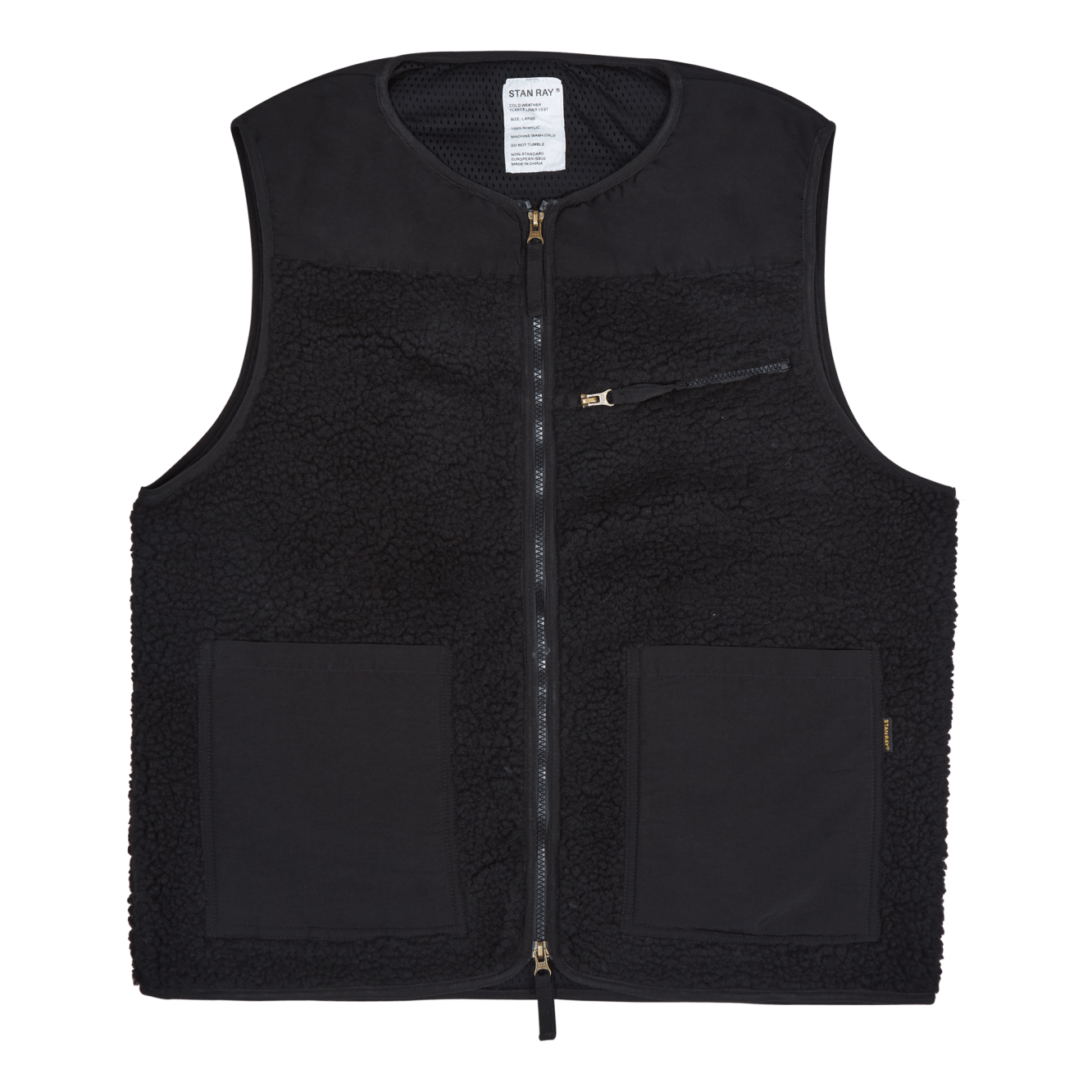 Fleece Layer Vest Black