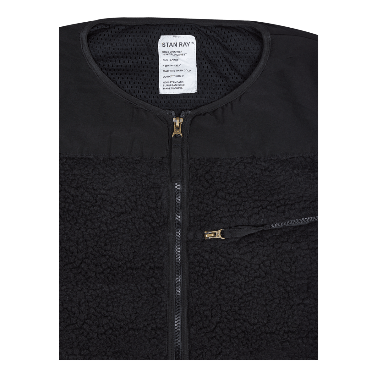 Fleece Layer Vest Black