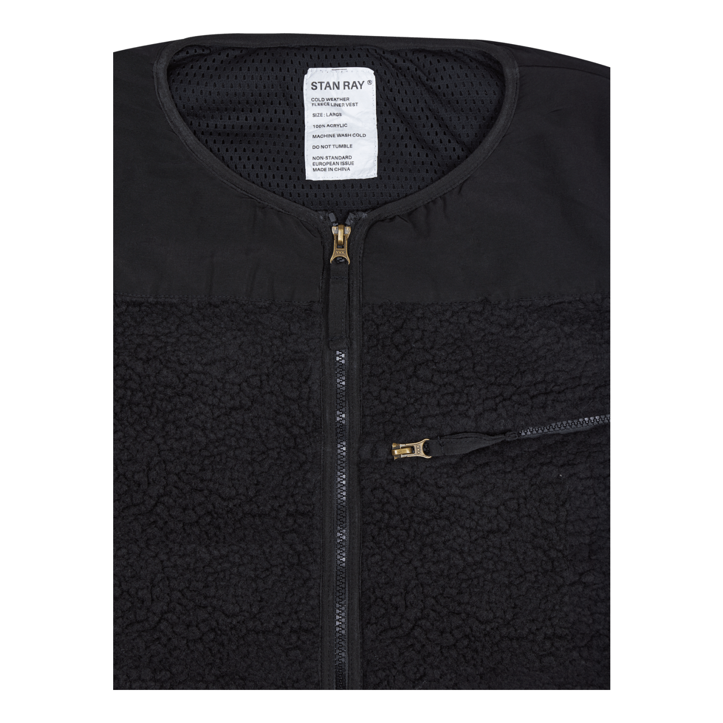 Fleece Layer Vest Black