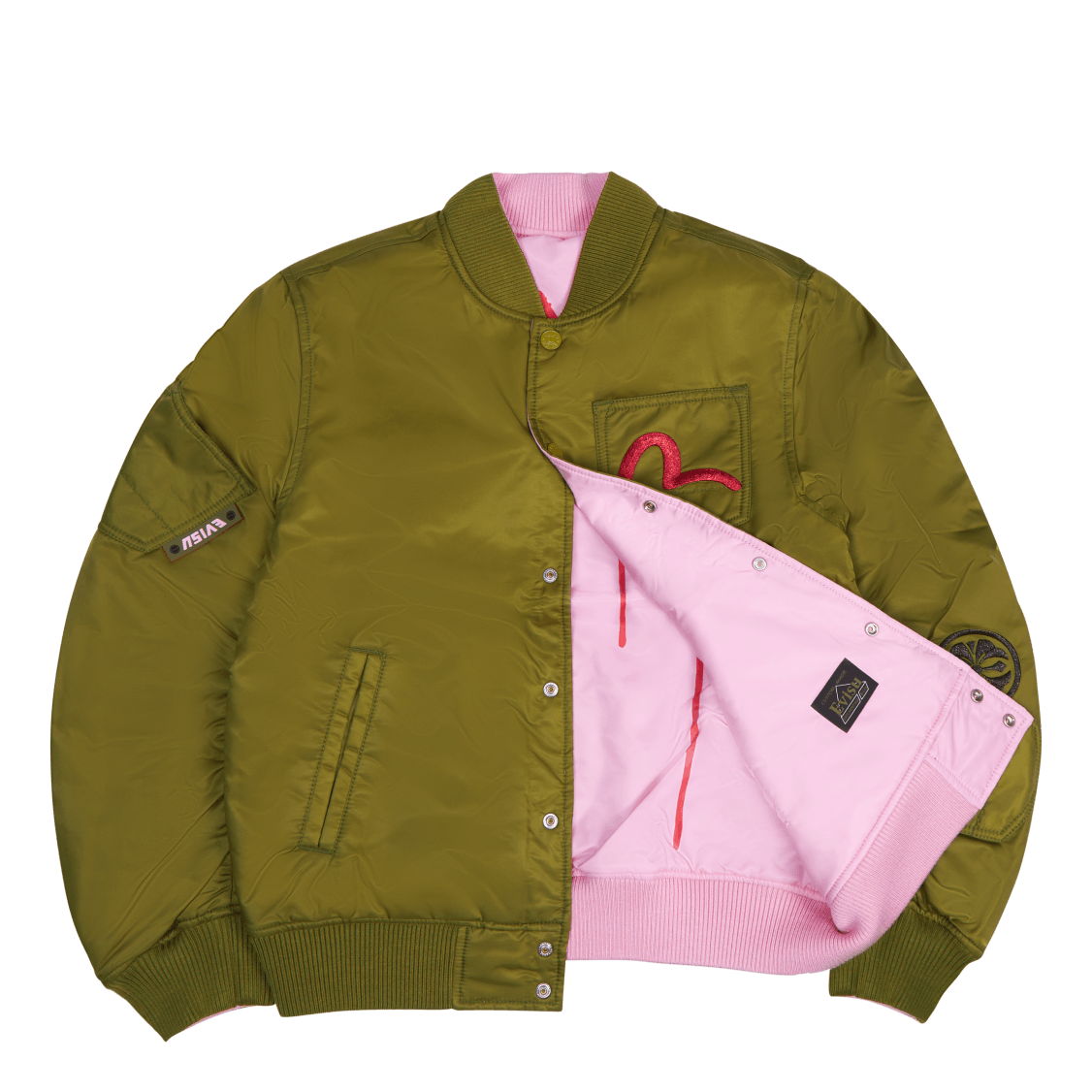 Evisu X Sfera Ebbasta Reversib Avacado Pink