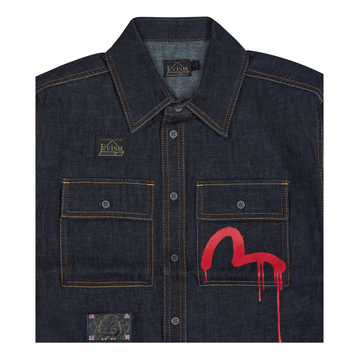 Evisu X Sfera Ebbasta Daicock  Dark Shade Indigo