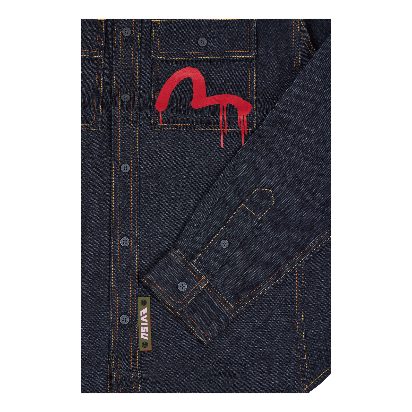 Evisu X Sfera Ebbasta Daicock  Dark Shade Indigo