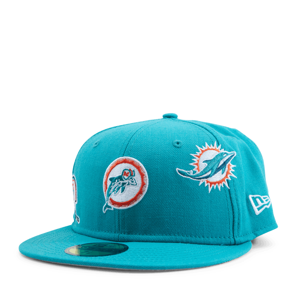 NFL Miami Dolphins Fitted Hat/Cap by New Era 59Fifty Size 7 1/8