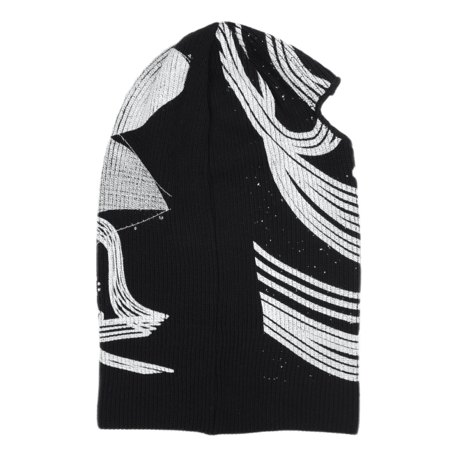 Allover Print Balaclava Black