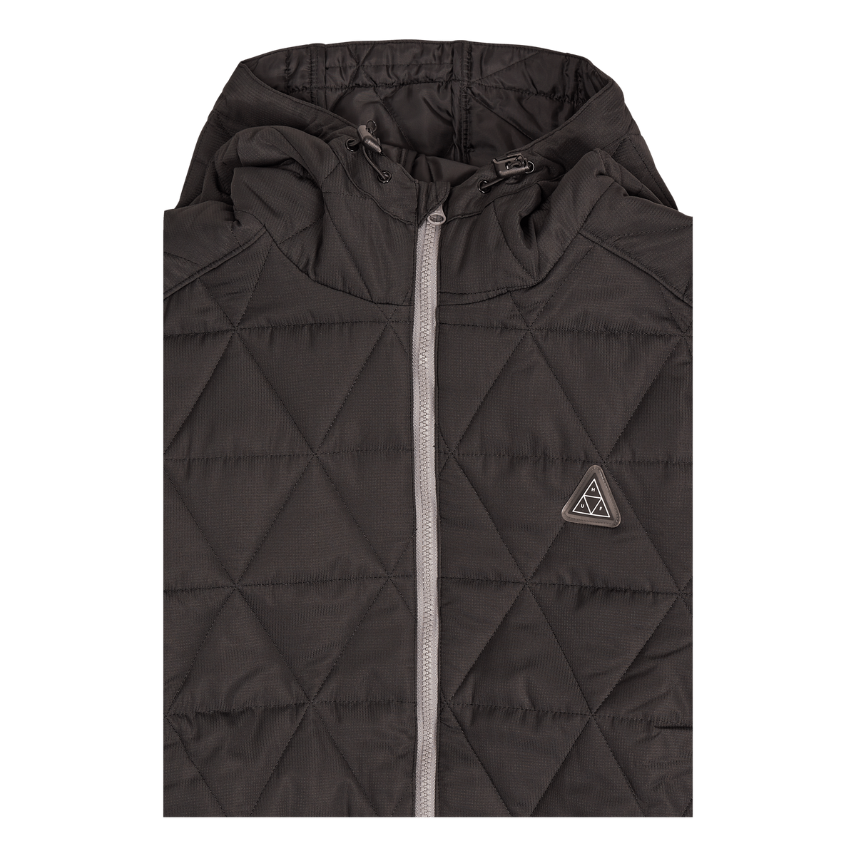 Polygon Quilted Jacket Black