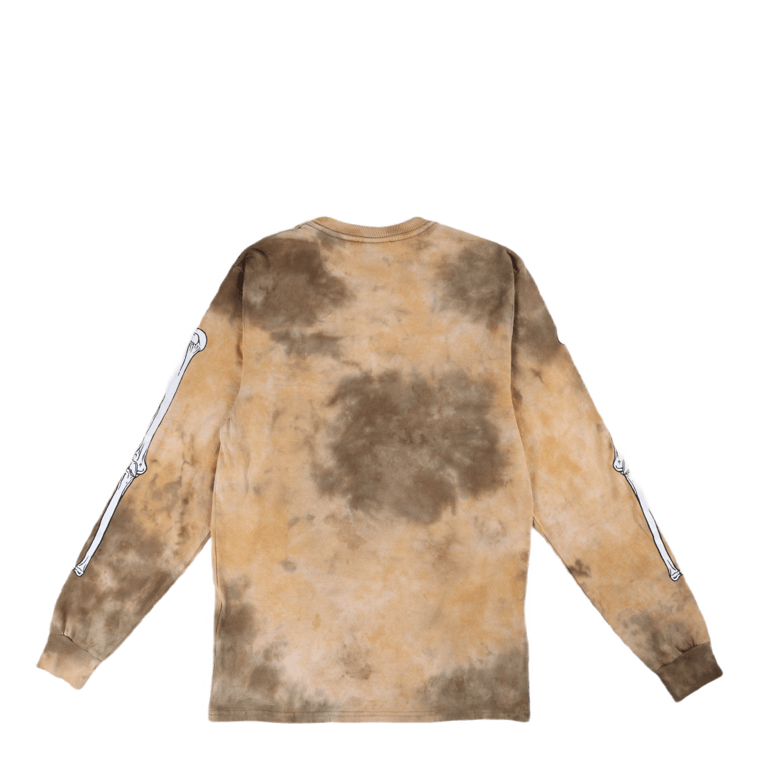 Mess Tiedye L/s Tee Brown