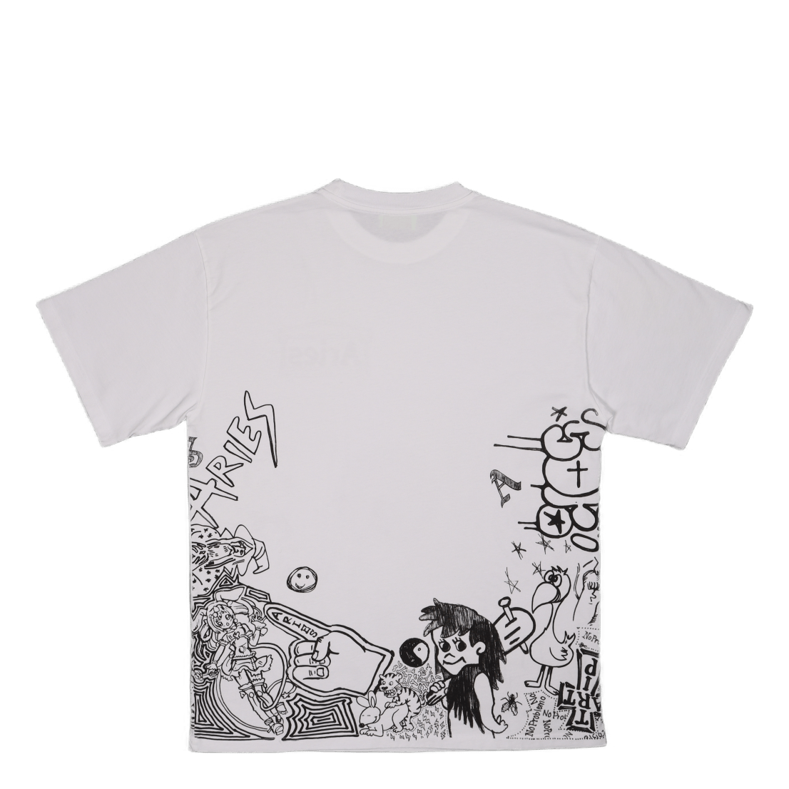 Doodle Ss Tee White