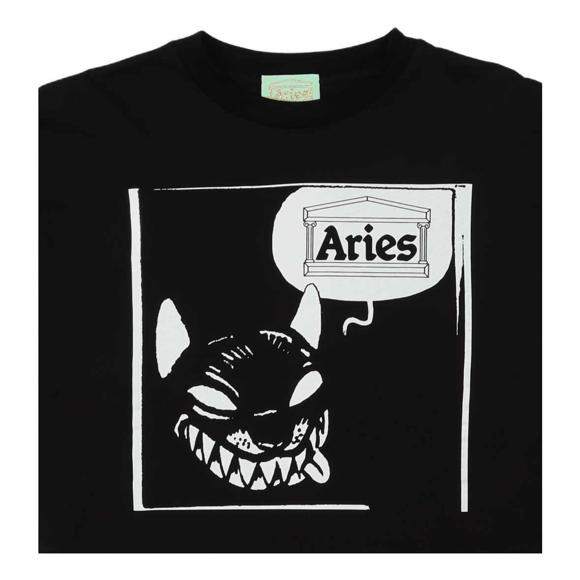 Smiley Dog Ls Tee Black