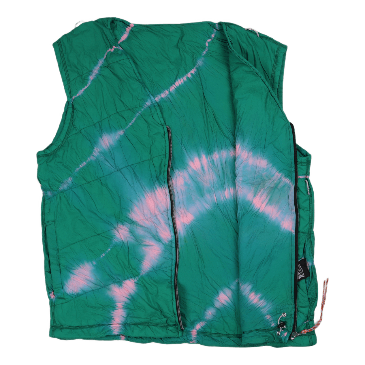 Tie-dye Padded Liner Gilet Pink/aqua