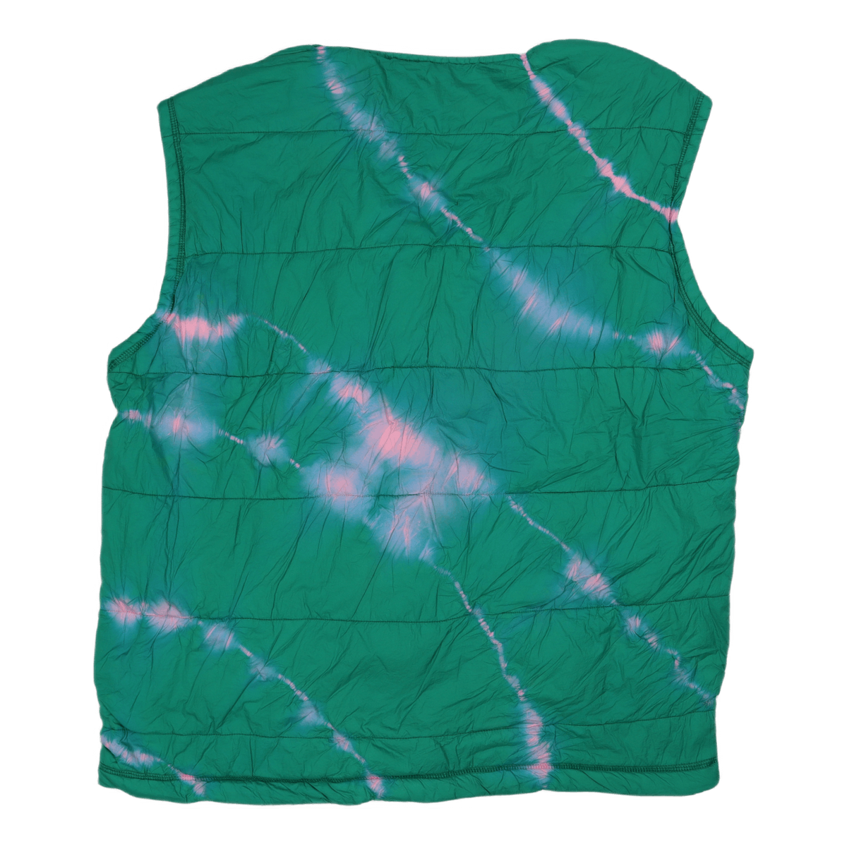 Tie-dye Padded Liner Gilet Pink/aqua