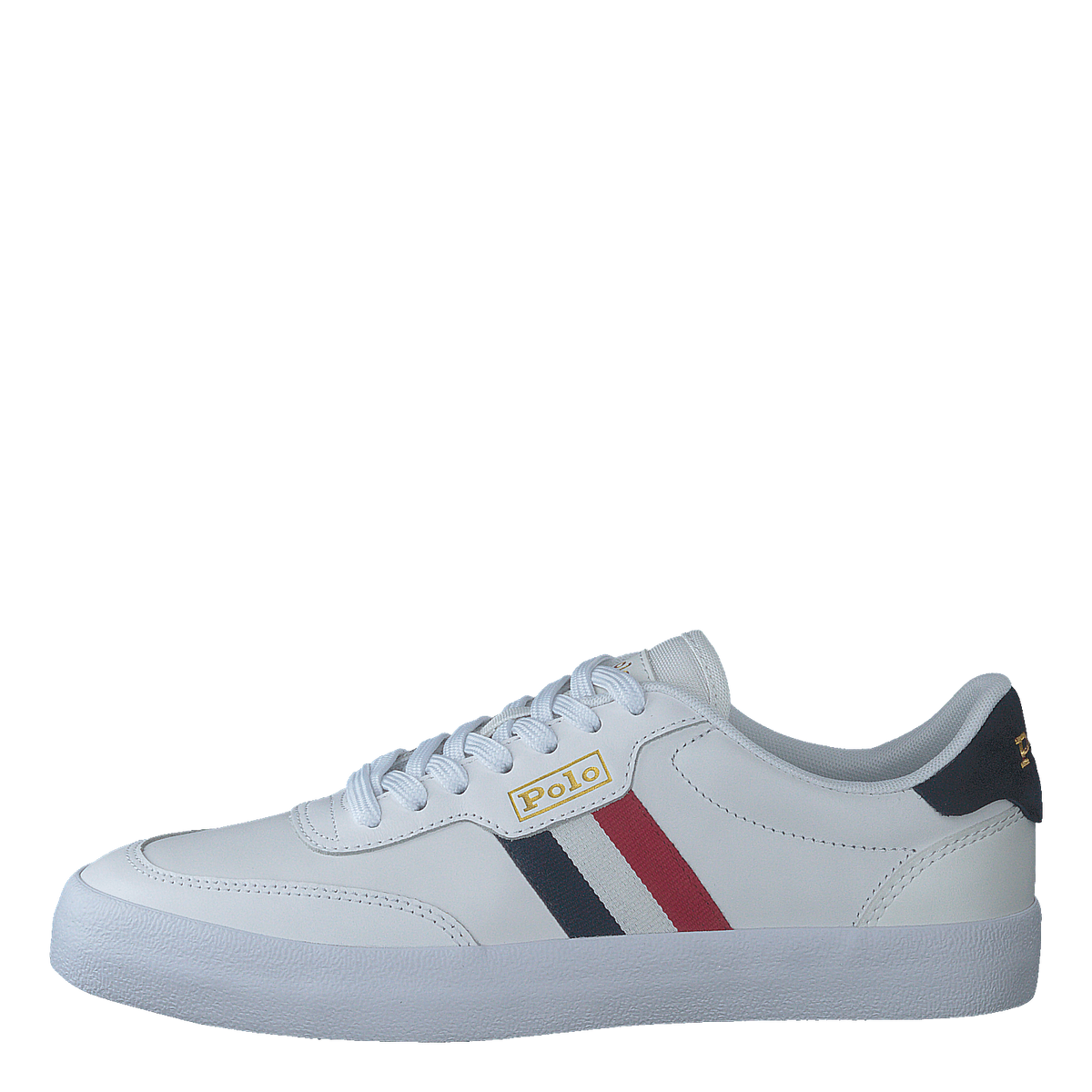 Court Leather Sneaker Navy/Cream/Red