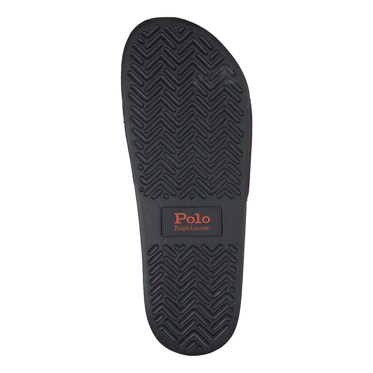 Signature Pony Leather Slide Dk Brown/Snuff