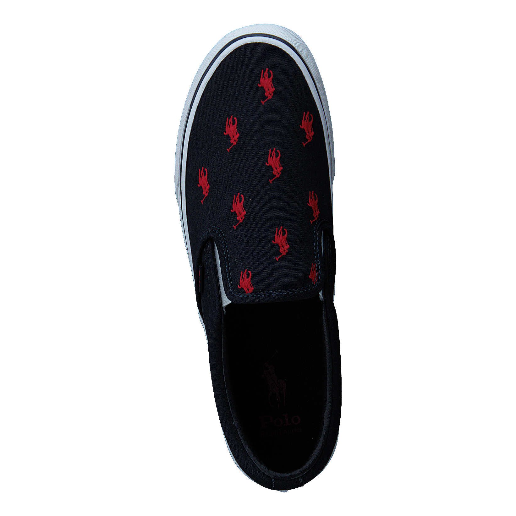 Keaton Allover Pony Slip-On Sneaker Navy/Red