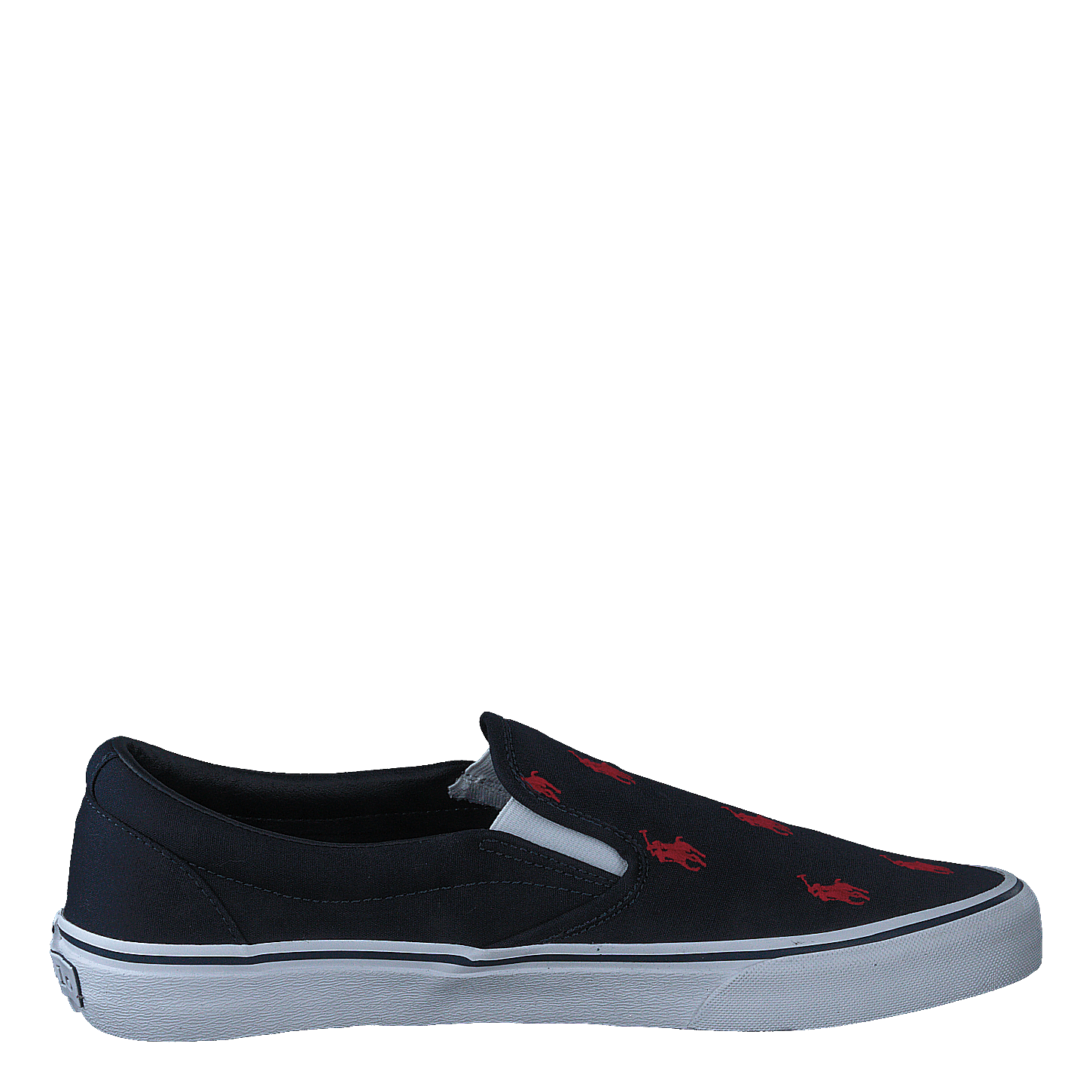 Keaton Allover Pony Slip-On Sneaker Navy/Red