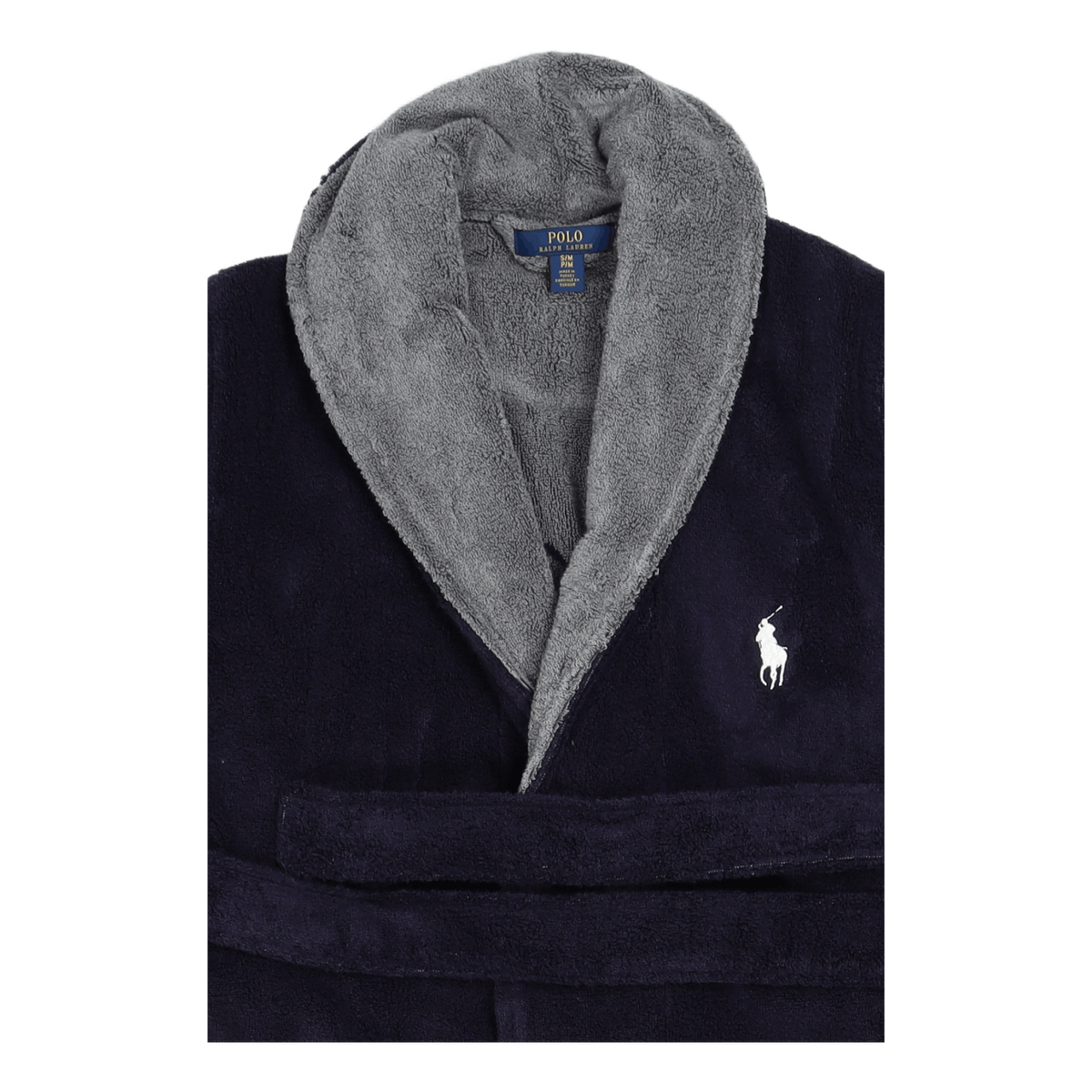 Cotton Terry Robe Cruise Navy Nevis Pp