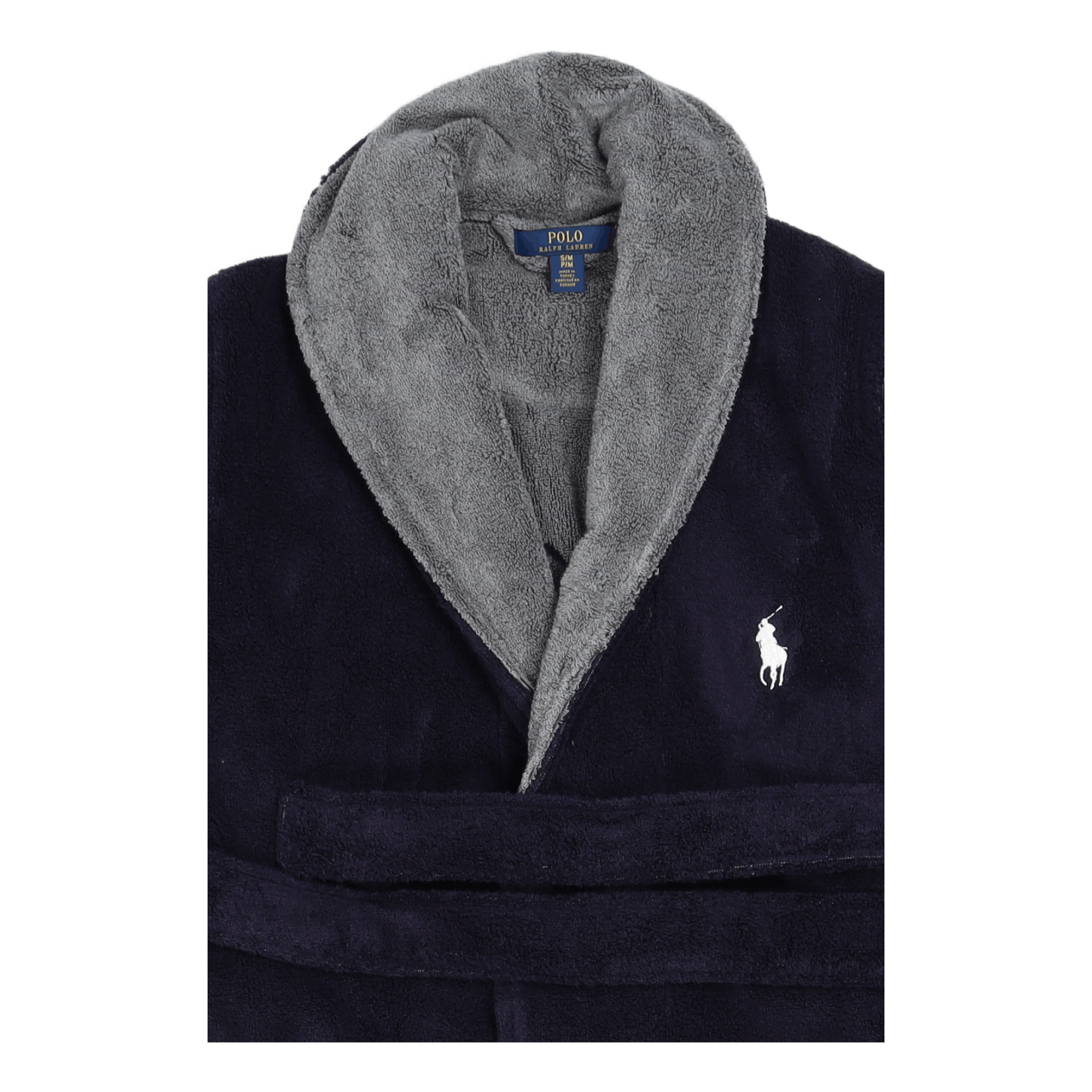 Cotton Terry Robe Cruise Navy Nevis Pp