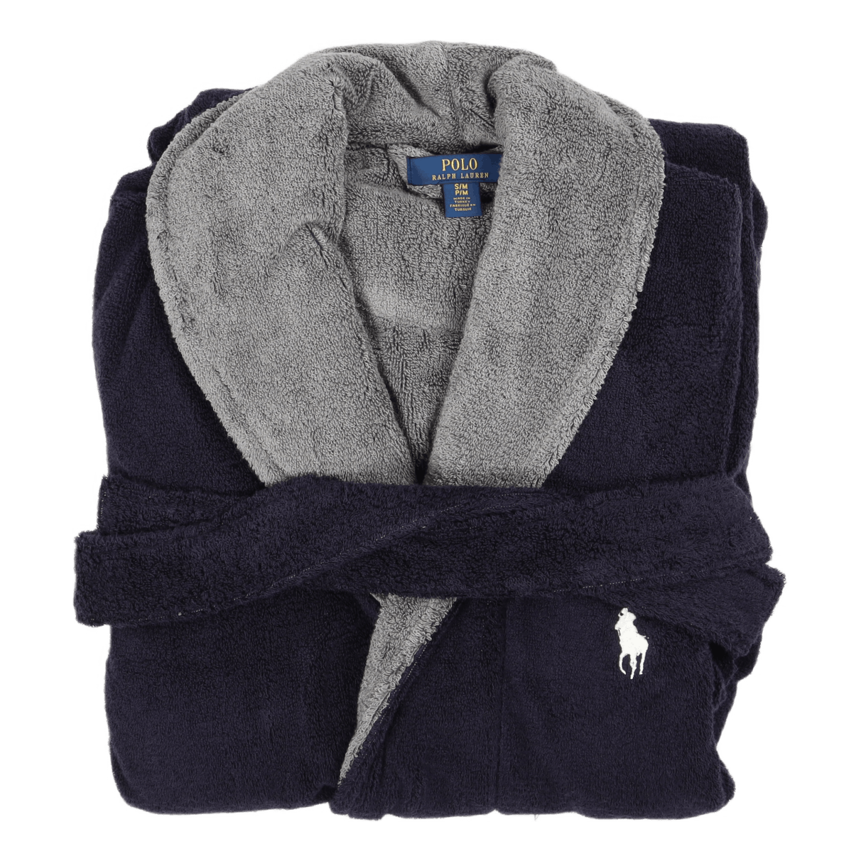 Cotton Terry Robe Cruise Navy Nevis Pp