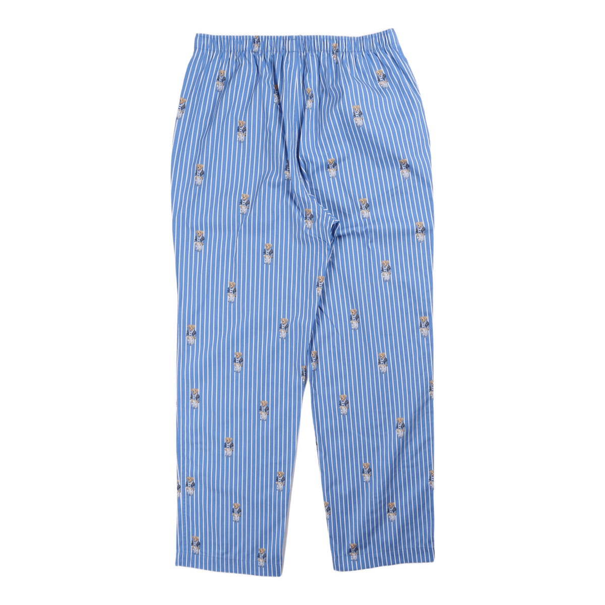 Polo Bear Striped Cotton Pajama Set Bear Stripe