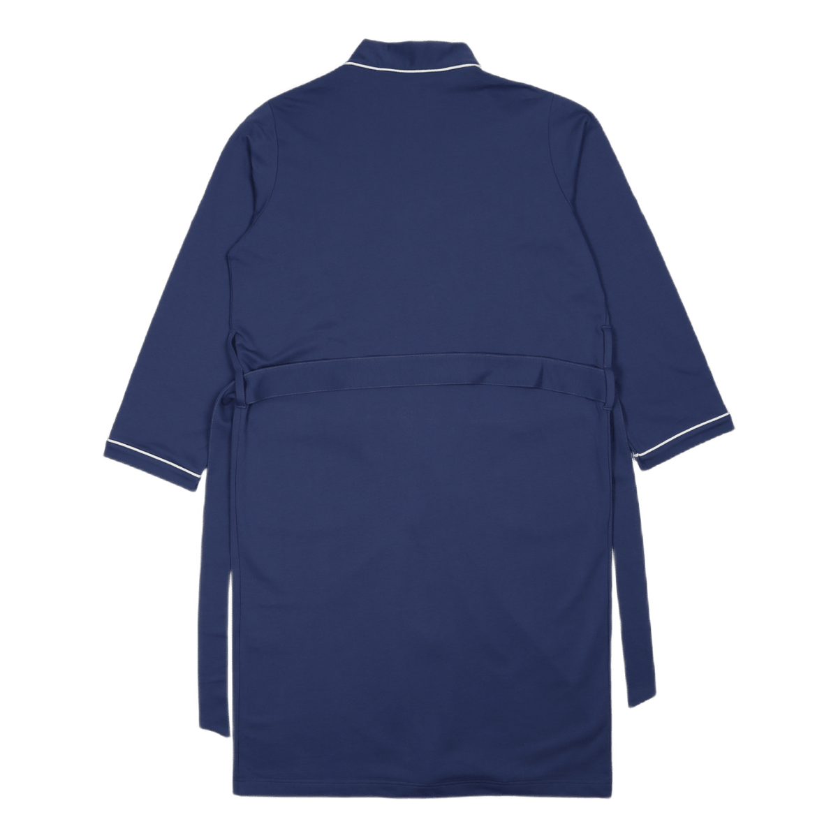 Cotton-Blend Jersey Robe Light Navy