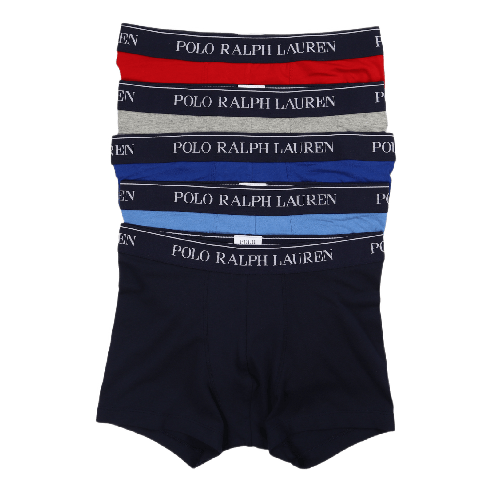 Classic Stretch Cotton Trunk 5-Pack 5Pk Rd/Gry/Ryl/Blu/Nvy