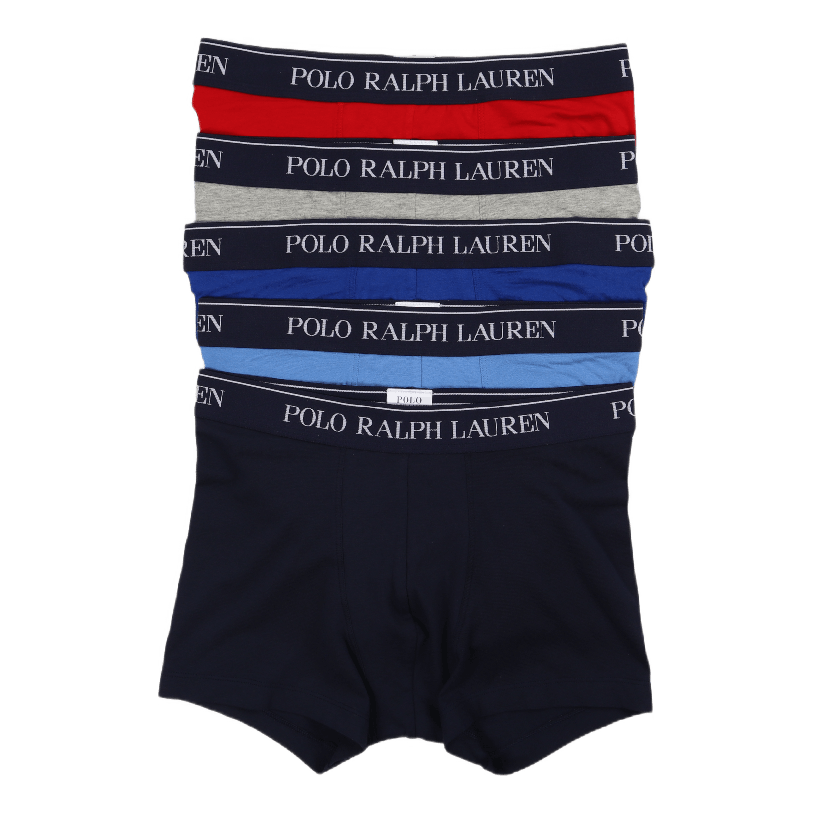 Classic Stretch Cotton Trunk 5-Pack 5Pk Rd/Gry/Ryl/Blu/Nvy