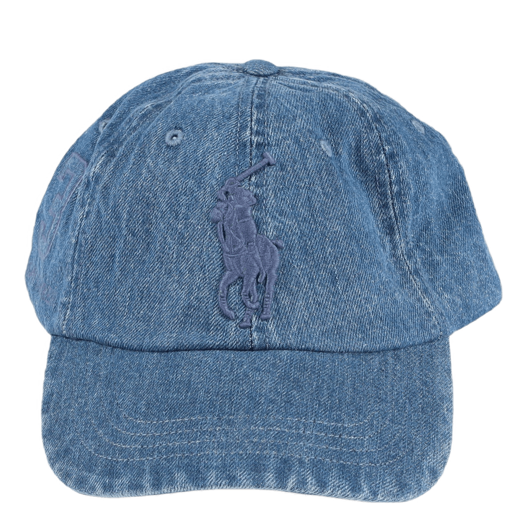 Big Pony Denim Ball Cap Medium Wash