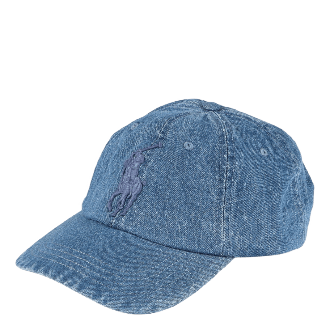 Big Pony Denim Ball Cap Medium Wash