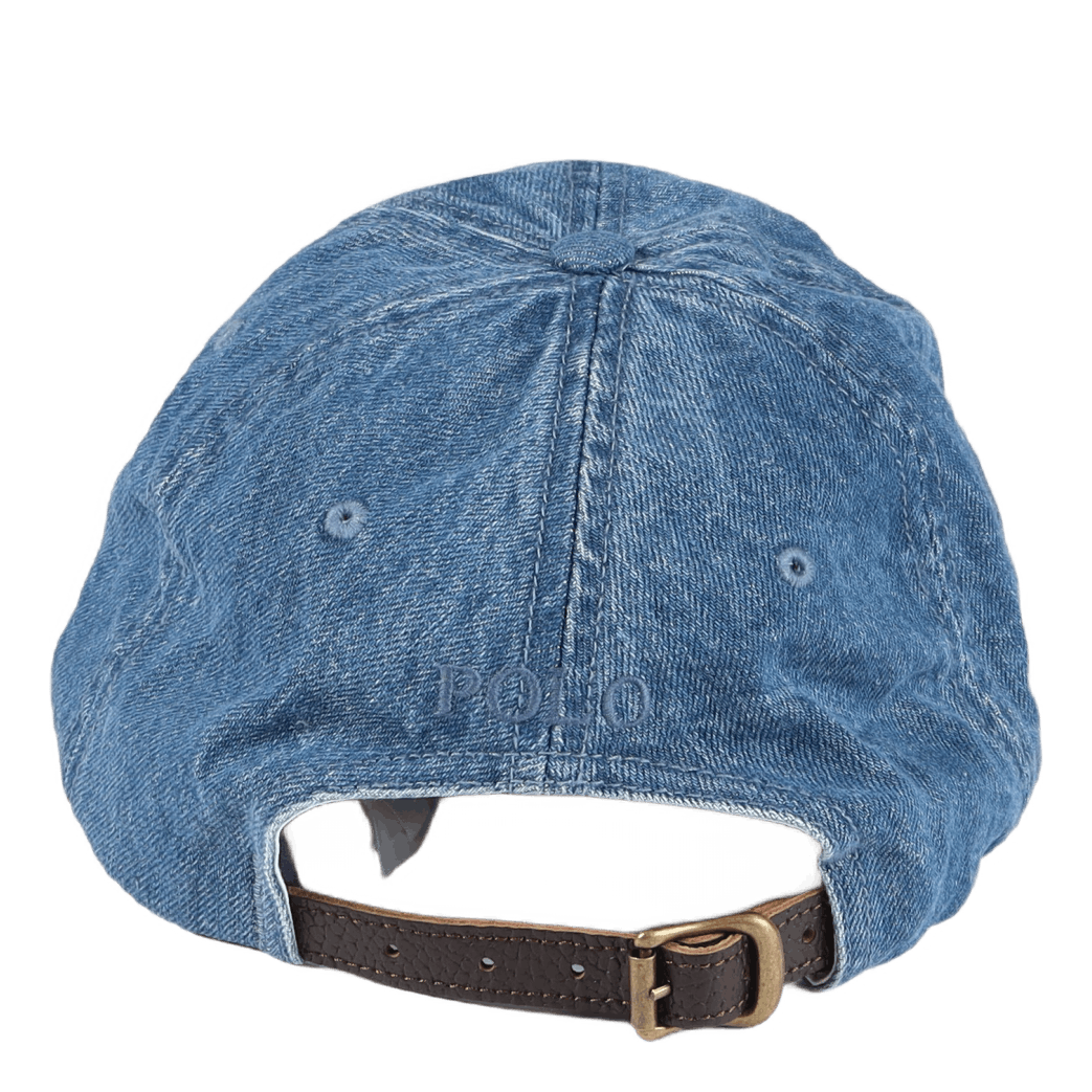 Big Pony Denim Ball Cap Medium Wash