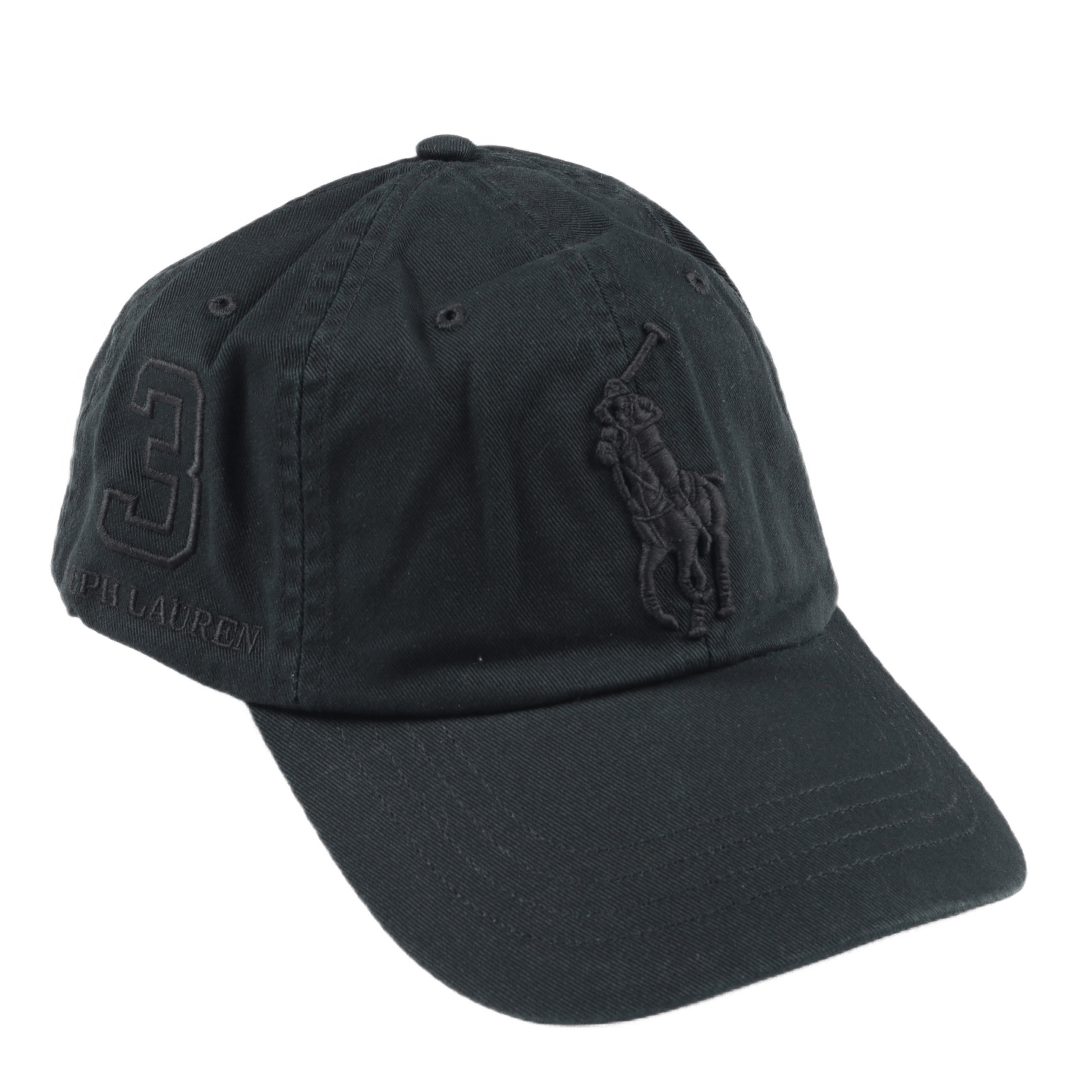 Big Pony Twill Ball Cap Black/Black