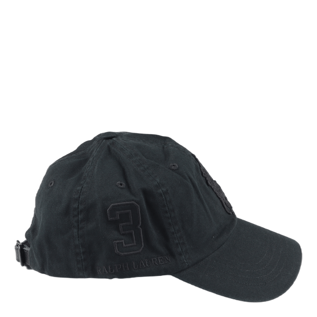 Big Pony Twill Ball Cap Black/Black