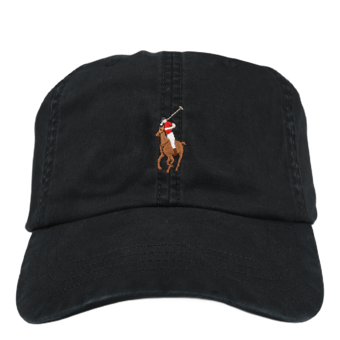 Stretch Cotton Ball Cap Polo Black