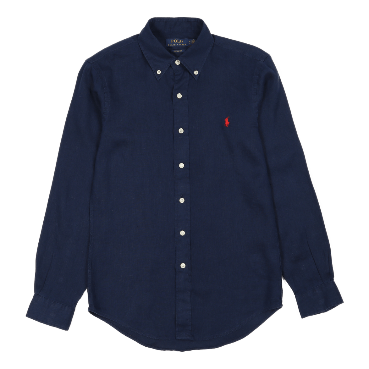 Custom Fit Linen Shirt Newport Navy