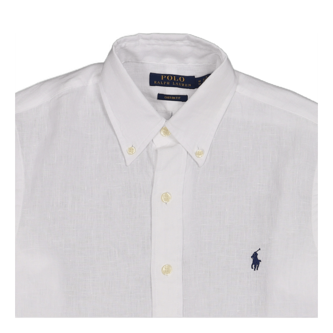 Custom Fit Linen Shirt White