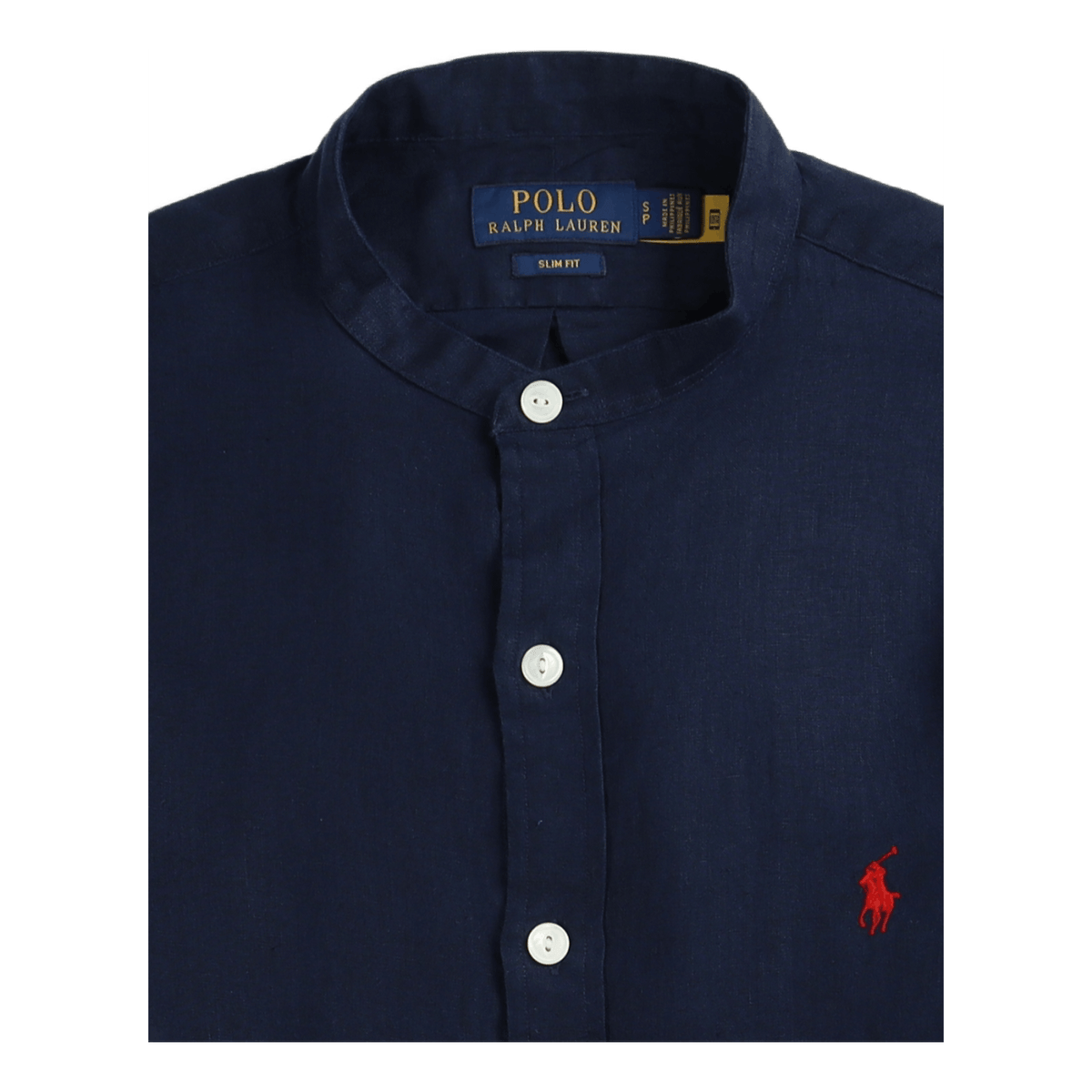 Slim Fit Linen Shirt Newport Navy