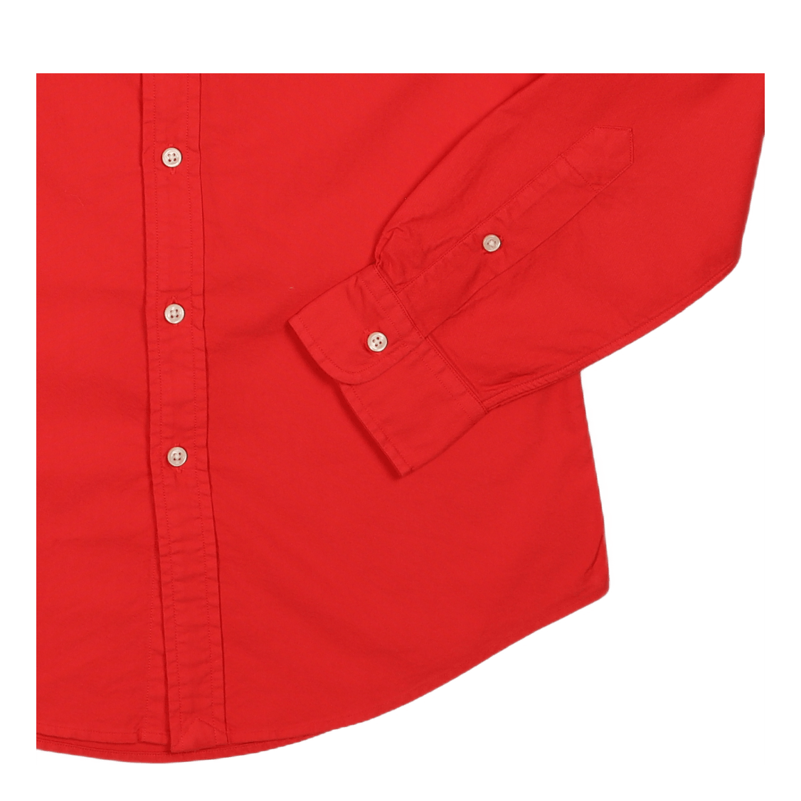 Slim Fit Garment-Dyed Oxford Shirt Tomato