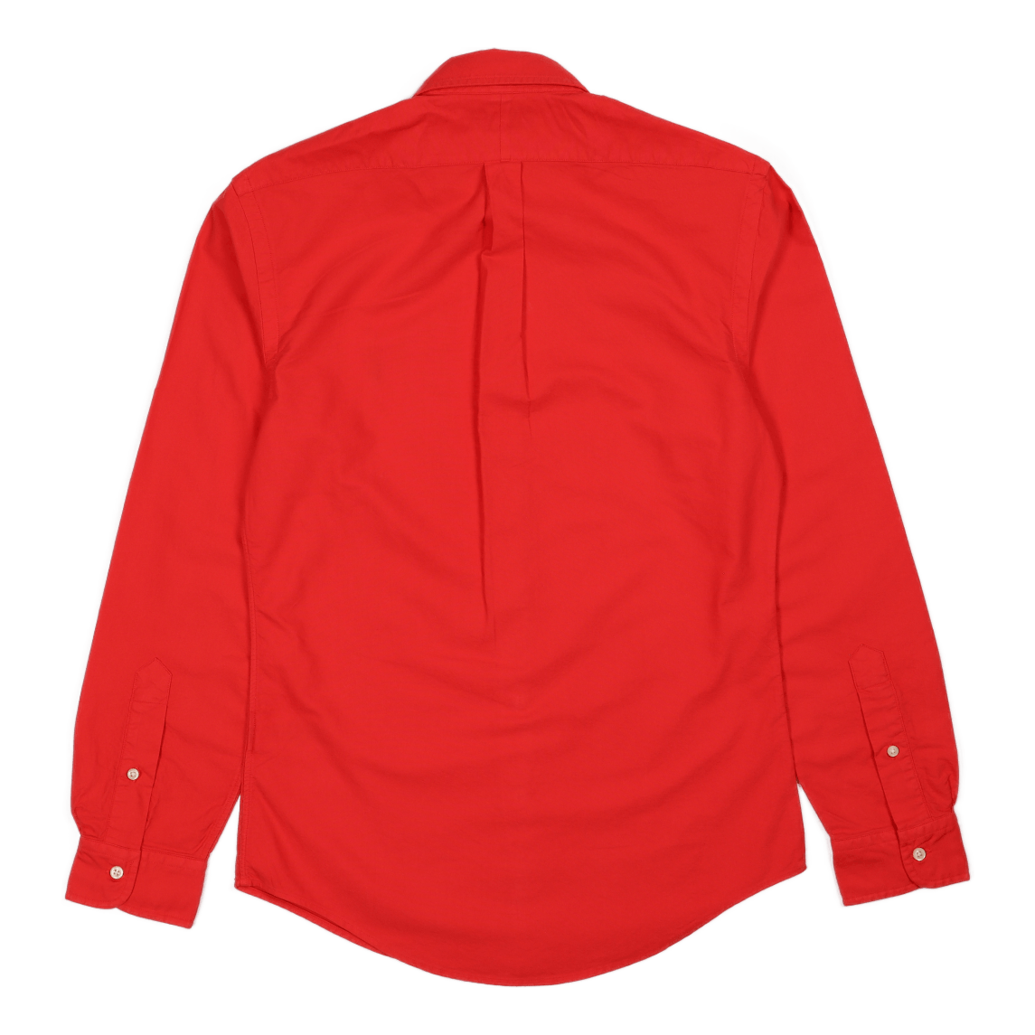 Slim Fit Garment-Dyed Oxford Shirt Tomato