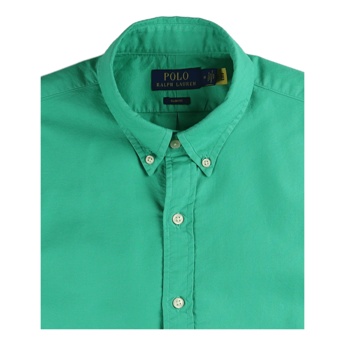 Slim Fit Garment-Dyed Oxford Shirt Cabo Green