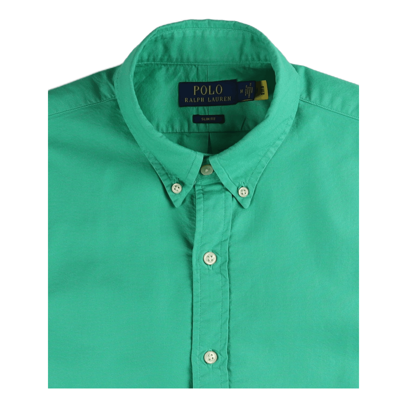 Slim Fit Garment-Dyed Oxford Shirt Cabo Green