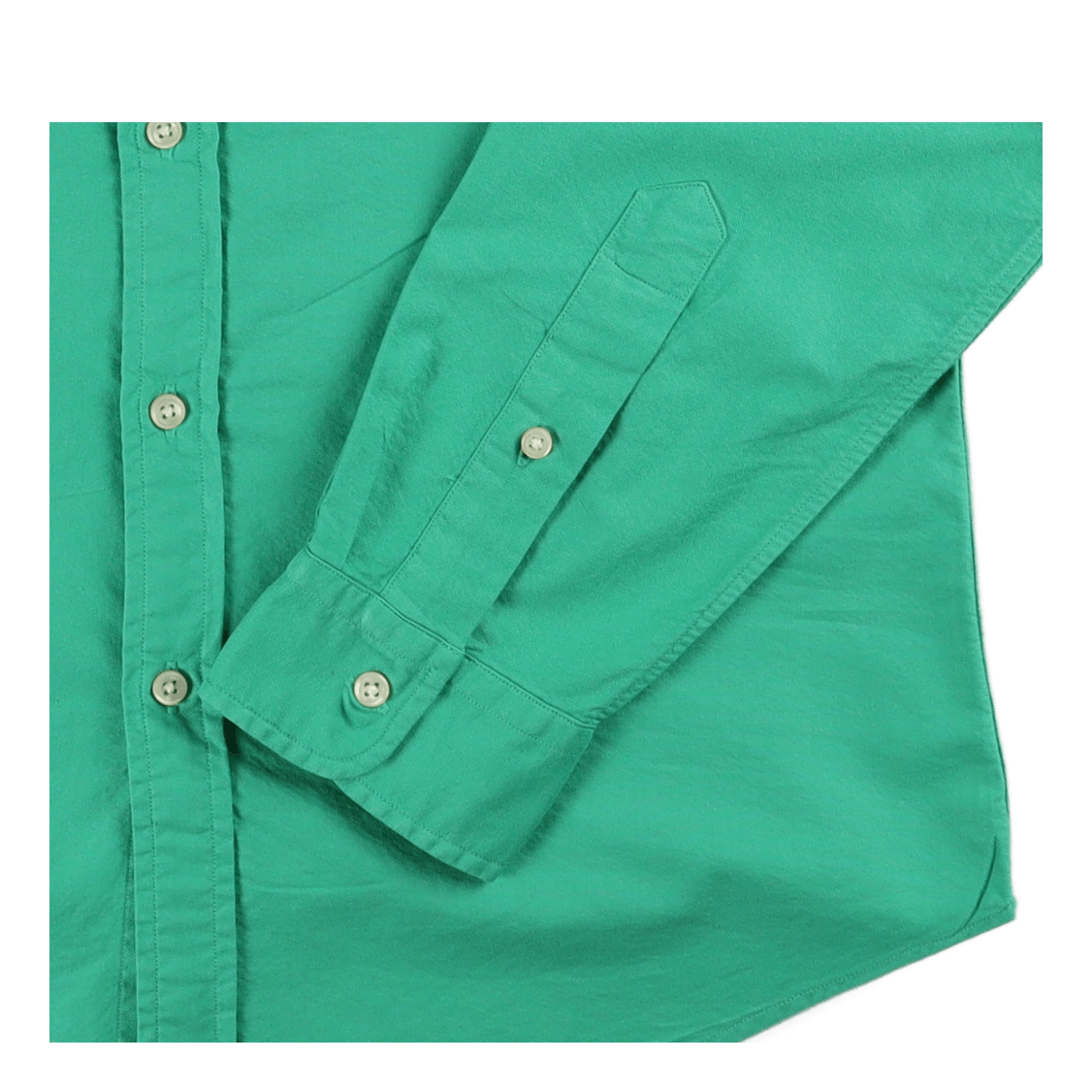 Slim Fit Garment-Dyed Oxford Shirt Cabo Green