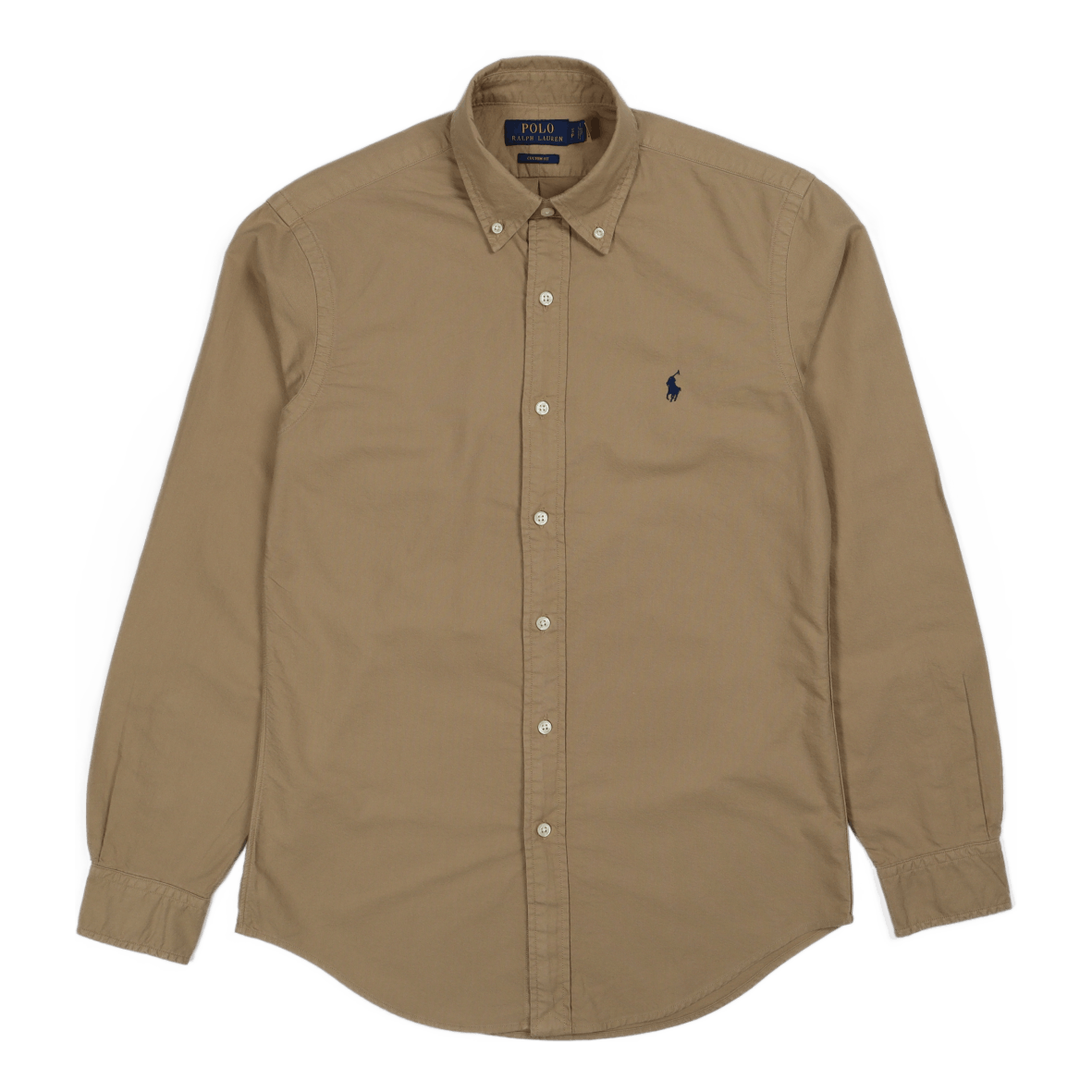 Custom Fit Garment-Dyed Oxford Shirt Surrey Tan
