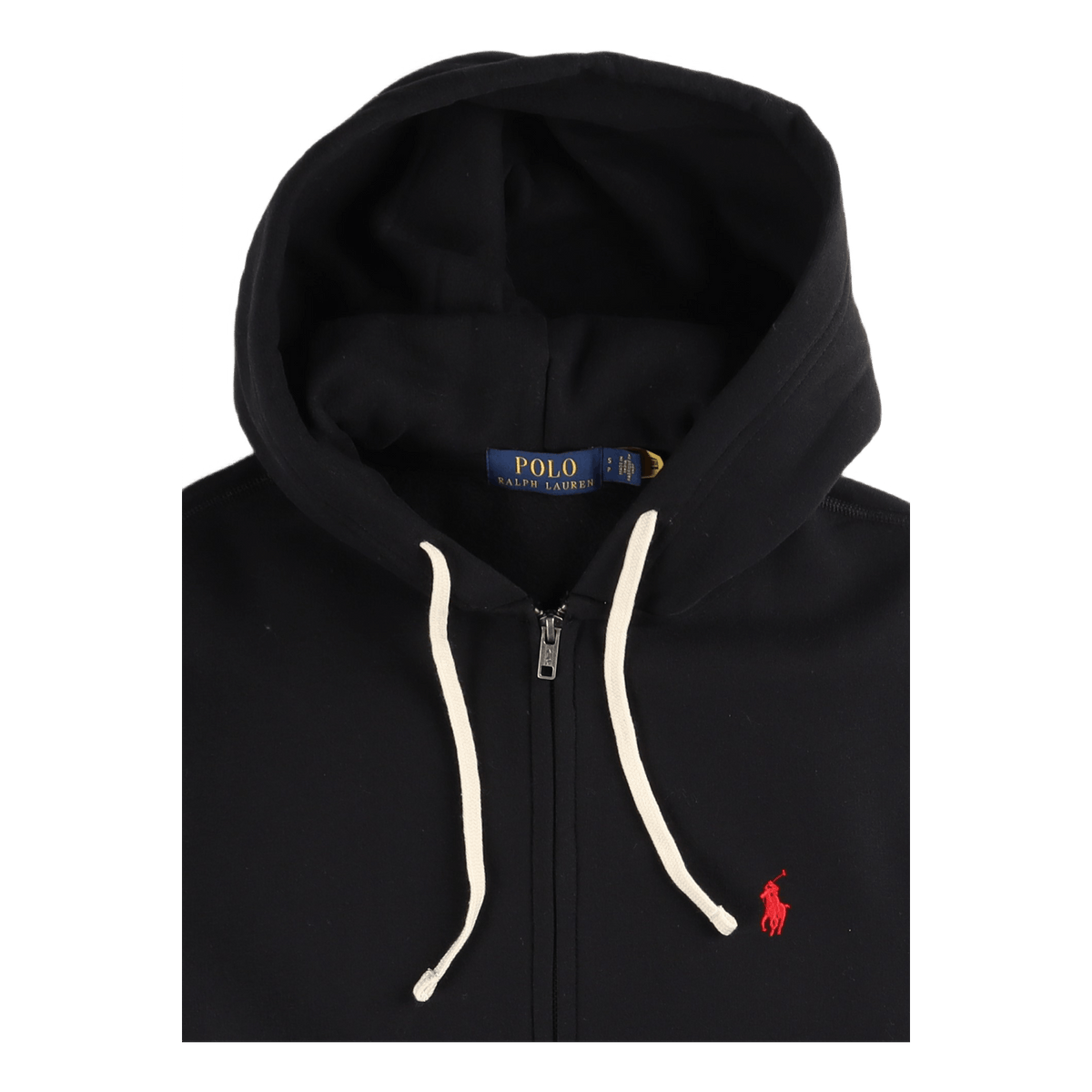 The RL Fleece Hoodie Polo Black