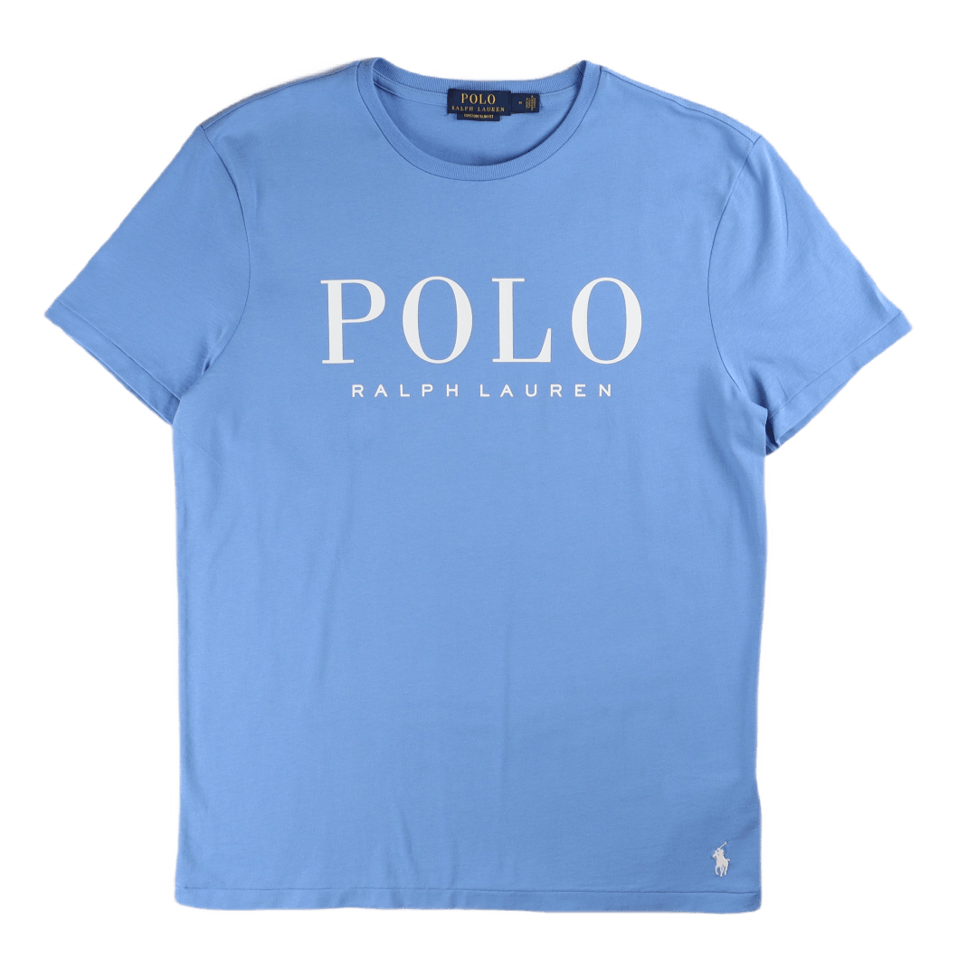 Custom Slim Fit Logo Jersey T-Shirt Harbor Island Blue